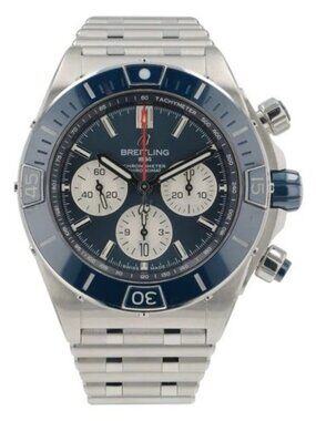 Breitling Super Chronomat B01 Steel Blue Dial 44mm Automatic Men’s Watch AB0136